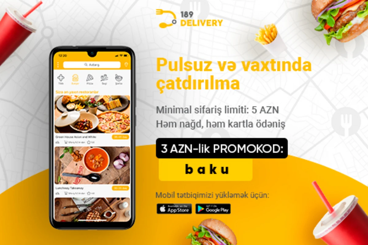 Bakıda çatdırılma xidməti